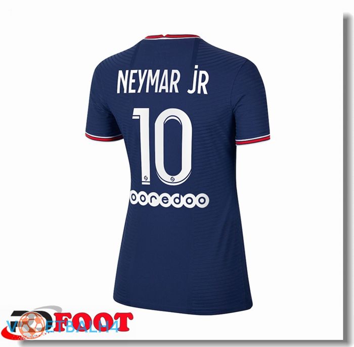 Paris Saint Germain（Neymar Jr 10）Dames thuis jersey blauw 2021/2022