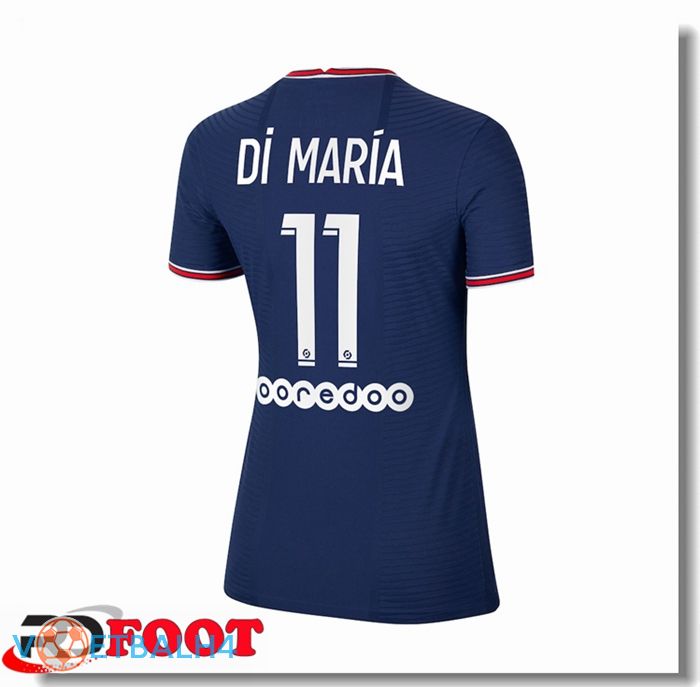 Paris Saint Germain（Di Maria 11）Dames thuis jersey blauw 2021/2022