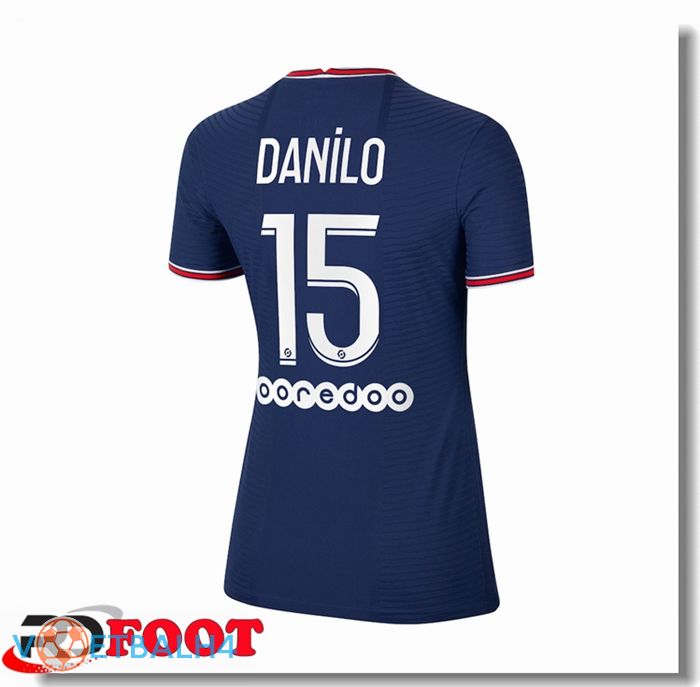 Paris Saint Germain（Danilo 15）Dames thuis jersey blauw 2021/2022