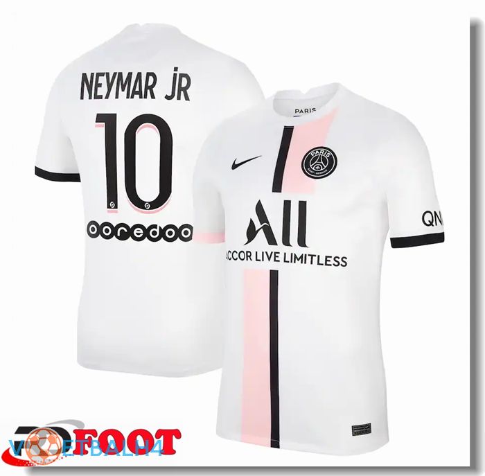 Paris Saint Germain (NEYMAR JR 10) uit jersey wit 2021/2022