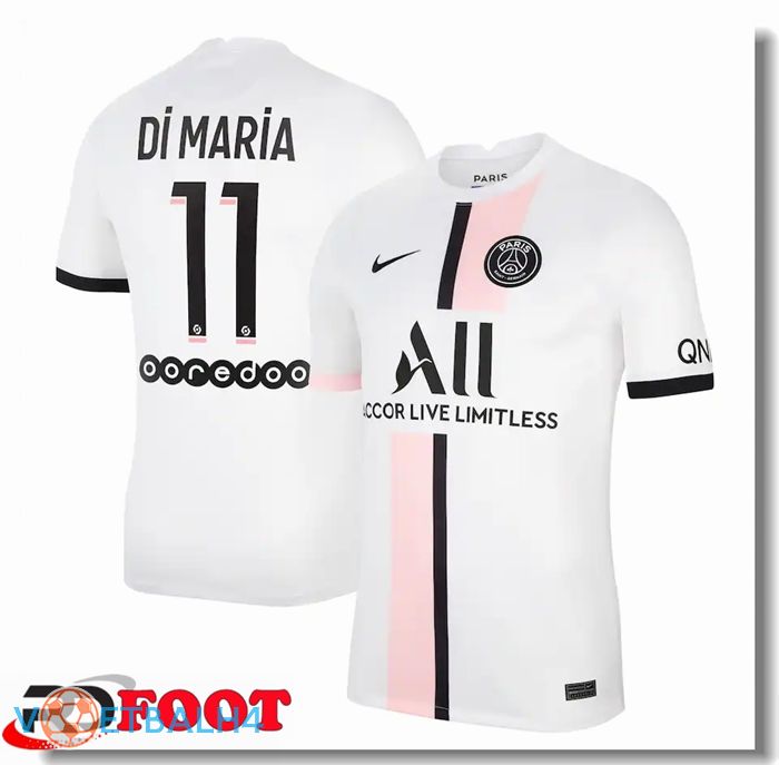 Paris Saint Germain (DI MARIA 11) uit jersey wit 2021/2022