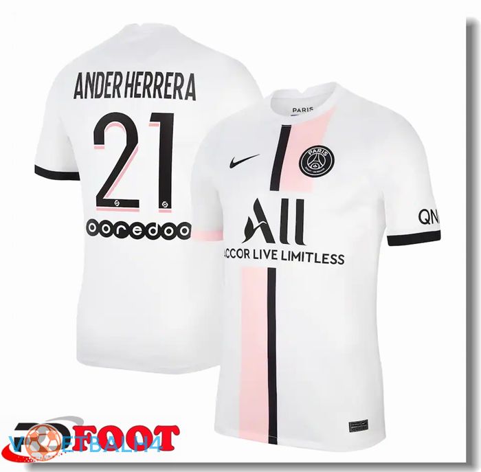 Paris Saint Germain (Ander Herrera 21) uit jersey wit 2021/2022