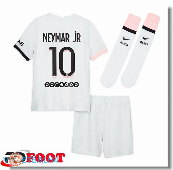 Paris Saint Germain (NEYMAR JR 10) kinderen uit jersey wit 2021/2022