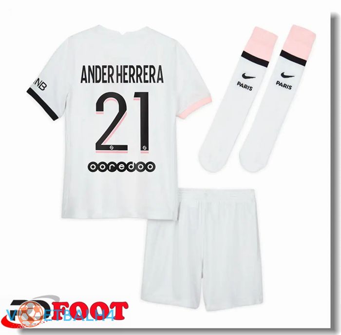 Paris Saint Germain (Ander Herrera 21) kinderen uit jersey wit 2021/2022