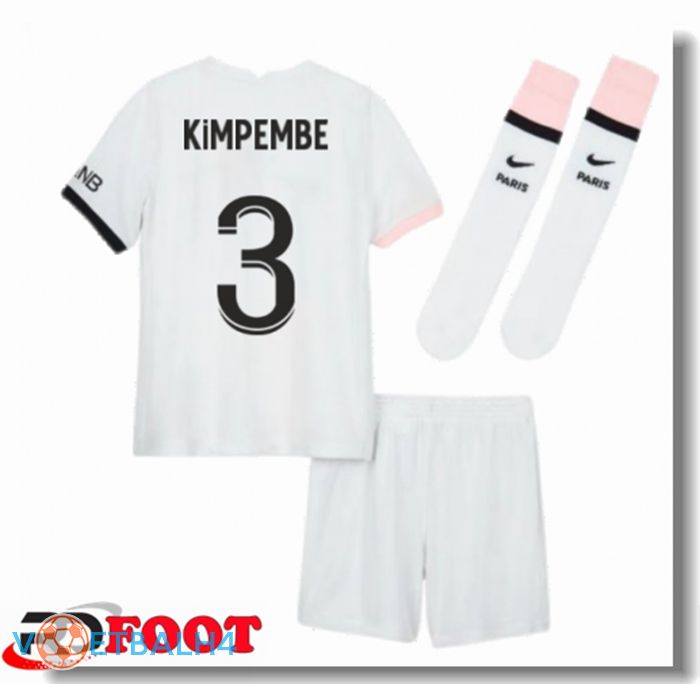 Paris Saint Germain (Kimpembe 3) kinderen uit jersey wit 2021/2022