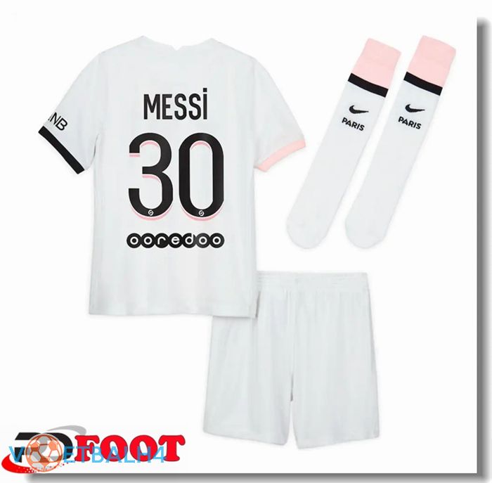 Paris Saint Germain (MESSI 30) kinderen uit jersey wit 2021/2022