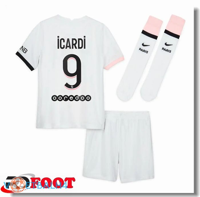 Paris Saint Germain (ICARDI 9) kinderen uit jersey wit 2021/2022