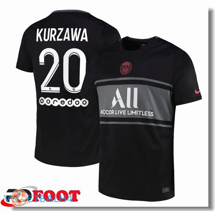 Paris Saint Germain (Kurzawa 20) derde jersey zwart 2021/2022