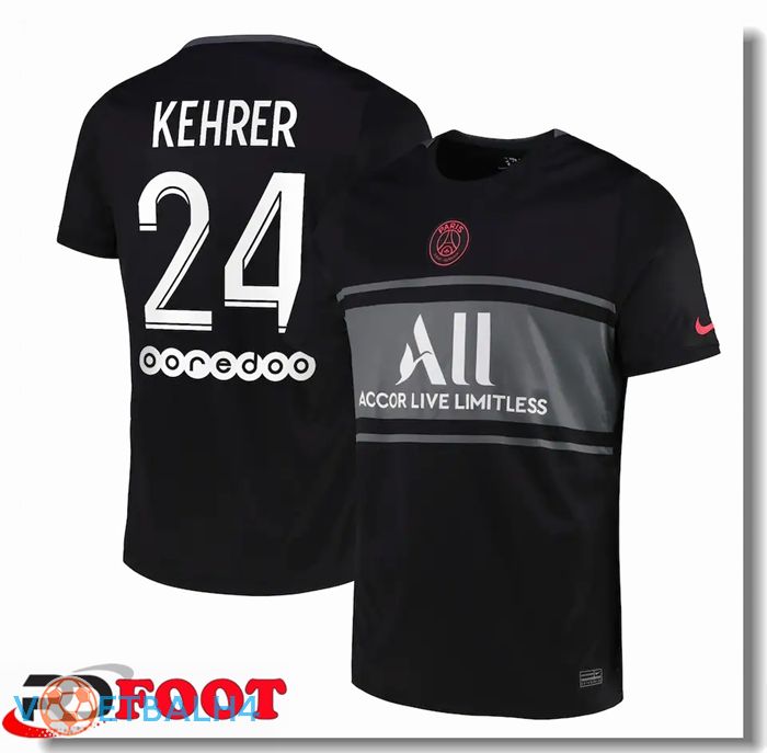 Paris Saint Germain (Kehrer 24) derde jersey zwart 2021/2022