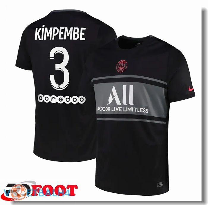 Paris Saint Germain (Kimpembe 3) derde jersey zwart 2021/2022