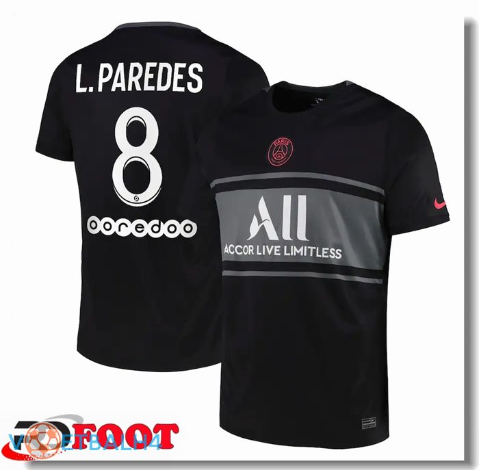 Paris Saint Germain (L.Paroodes 8) derde jersey zwart 2021/2022