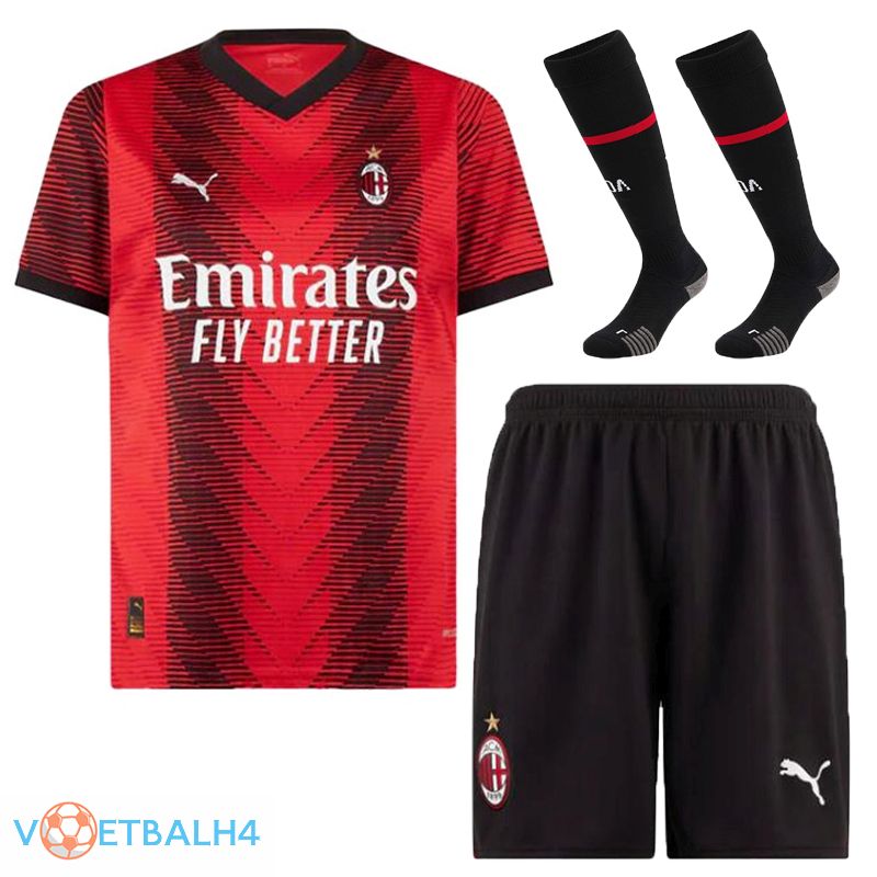 AC Milan voetbal jersey thuis (korte broek + sok) 2023/2024