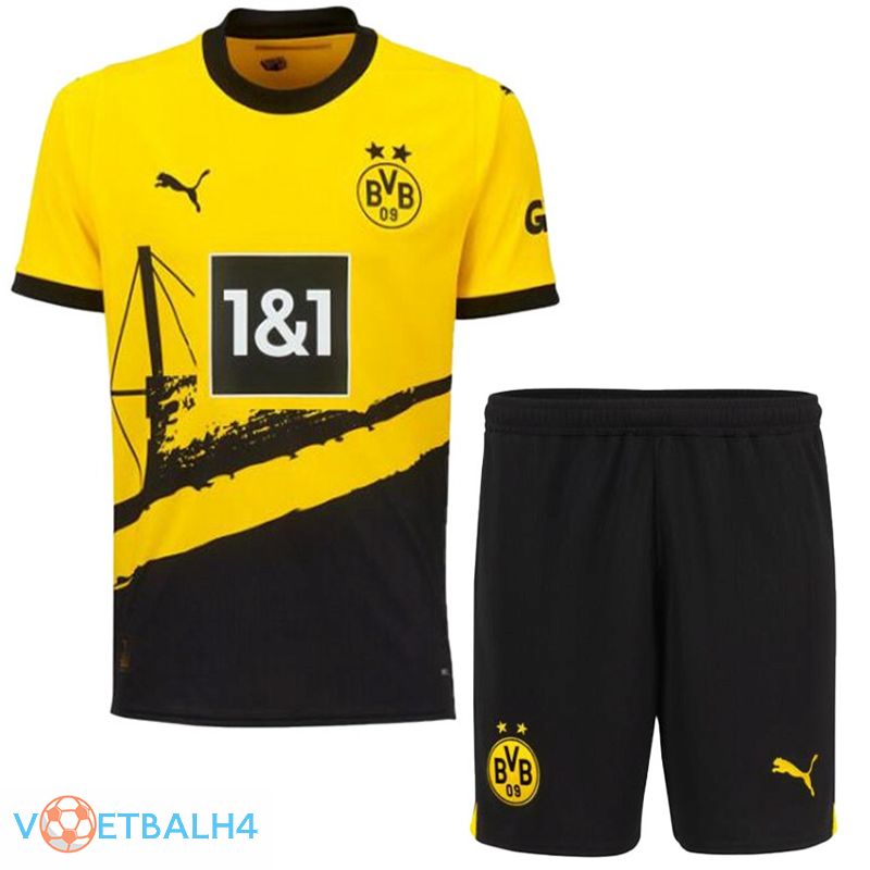 Dortmund voetbal jersey thuis + korte broek 2023/2024