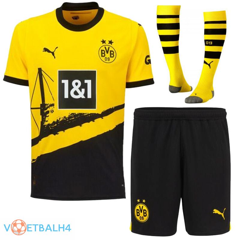 Dortmund voetbal jersey thuis (korte broek + sok) 2023/2024