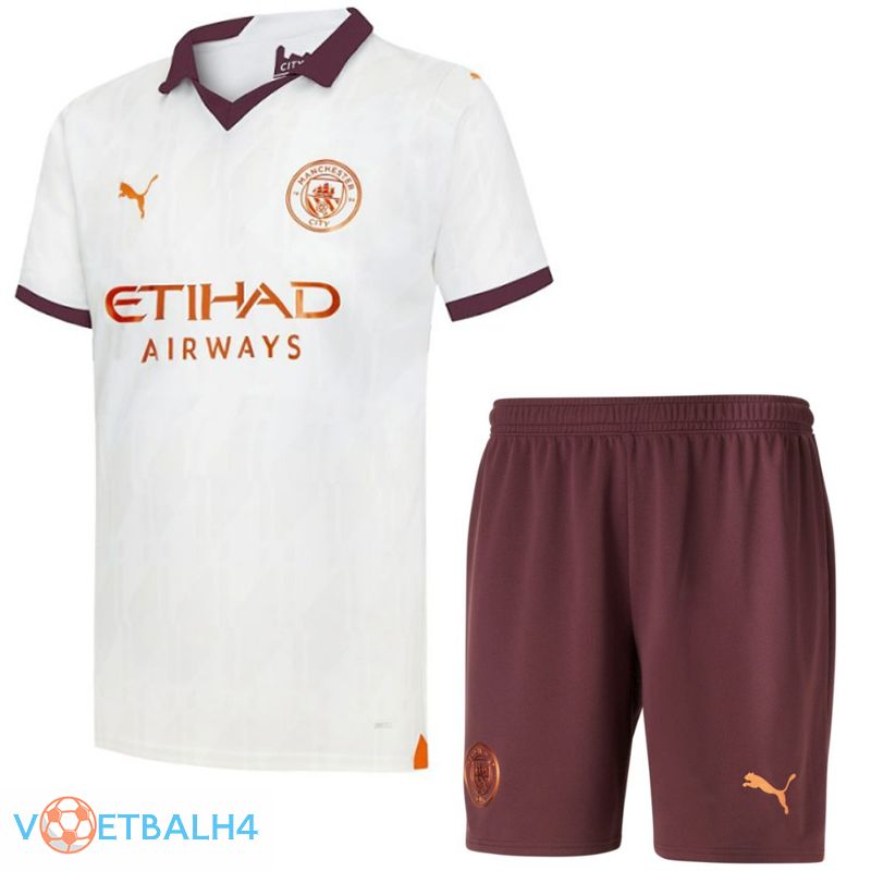 Manchester City voetbal jersey uit + korte broek 2023/2024