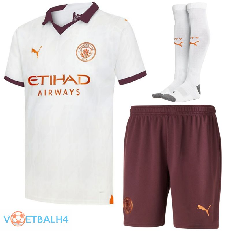 Manchester City voetbal jersey uit (korte broek + sok) 2023/2024