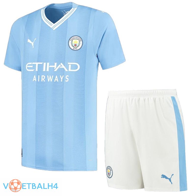 Manchester City voetbal jersey thuis + korte broek 2023/2024