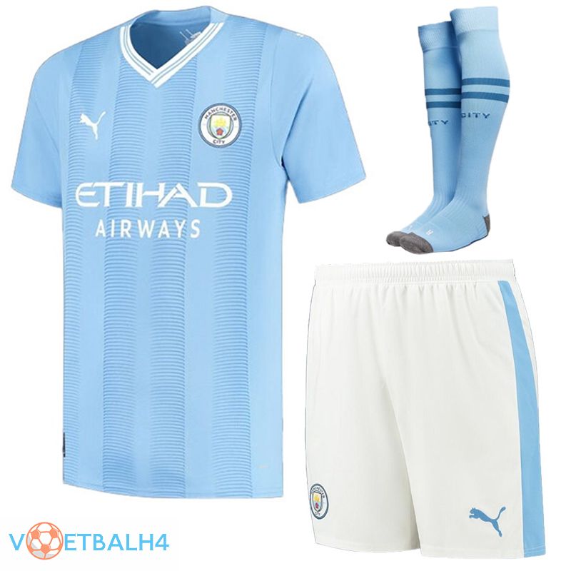 Manchester City voetbal jersey thuis (korte broek + sok) 2023/2024