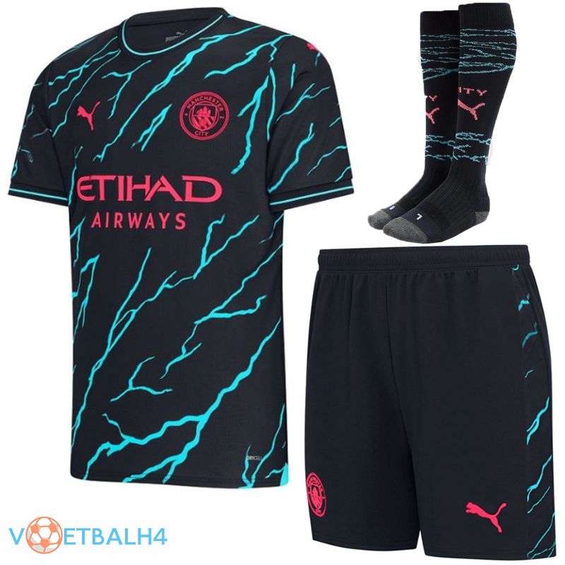 Manchester City voetbal jersey derde (korte broek + sok) 2023/2024