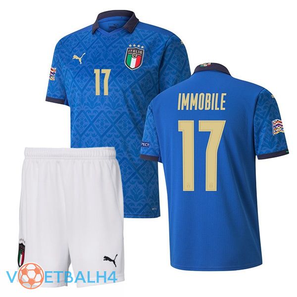 Italië (IMMOBILE 17) kinderen thuis jersey 2020/2021