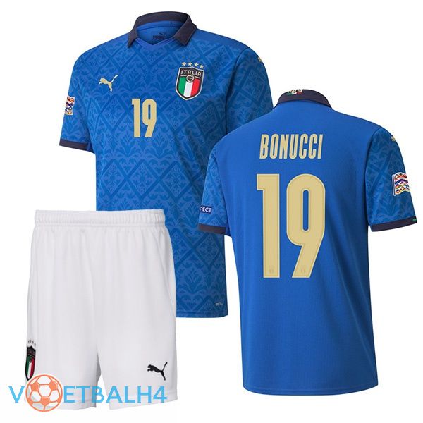 Italië (BONUCCI 19) kinderen thuis jersey 2020/2021