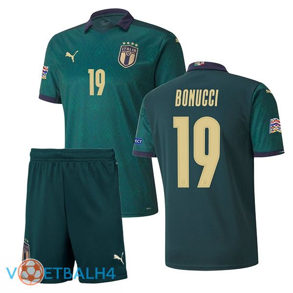 Italië (BONUCCI 19) kinderen derde jersey 2020/2021