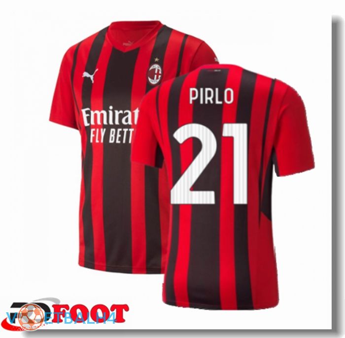 AC Milan（PIRLO 21）thuis jersey rood/zwart 2021/2022