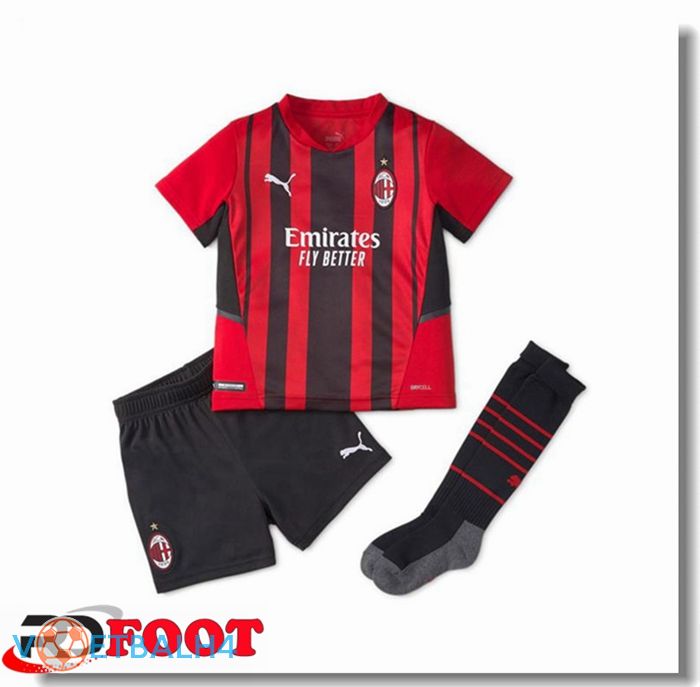 AC Milan kinderen thuis jersey rood/zwart 2021/2022