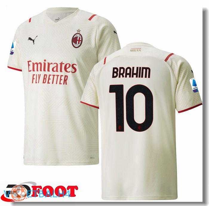 AC Milan（BRAHIM 10）uit jersey Beige 2021/2022