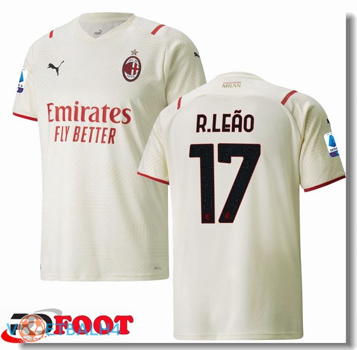 AC Milan（R.LEAO 17）uit jersey Beige 2021/2022