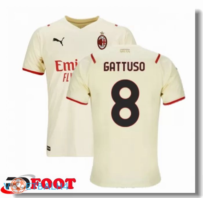 AC Milan（TONALI 8）uit jersey Beige 2021/2022