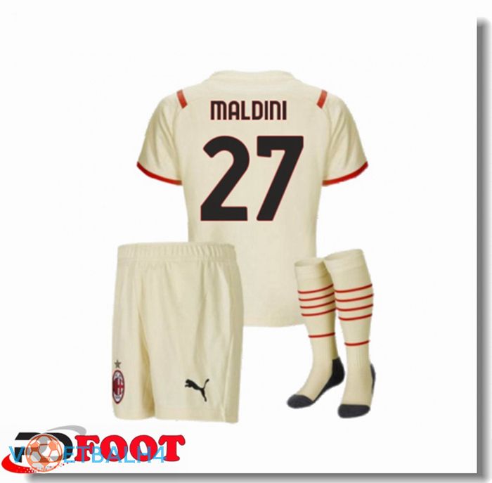 AC Milan（MALDINI 27）kinderen uit jersey Beige 2021/2022