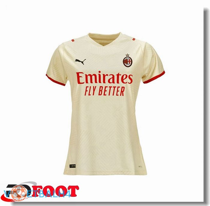 AC Milan Dames uit jersey Beige 2021/2022