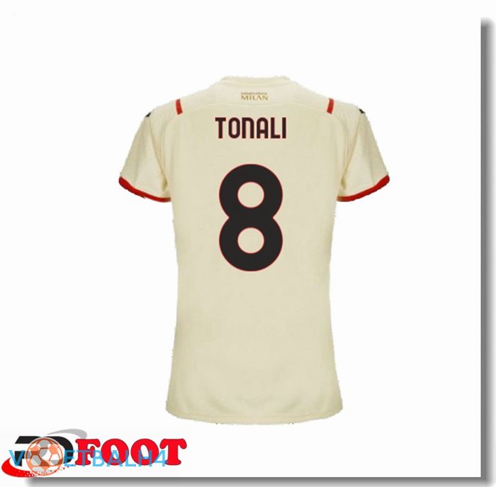 AC Milan（TONALI 8）Dames uit jersey Beige 2021/2022