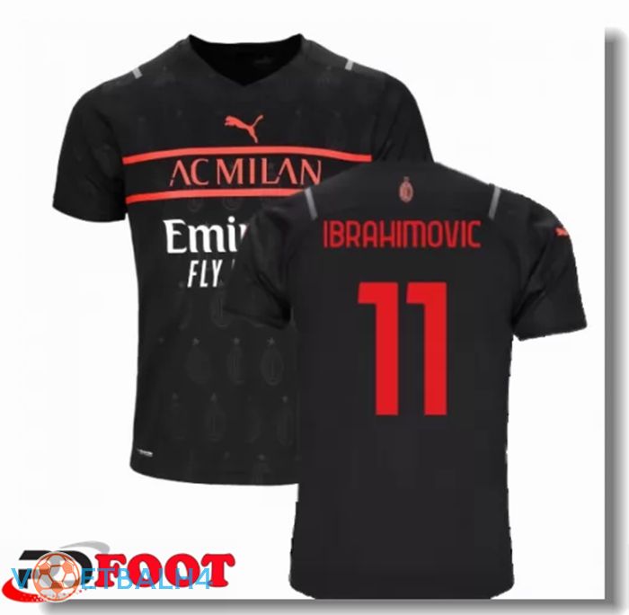 AC Milan（IBRAHIMOVIC 11）derde jersey zwart 2021/2022