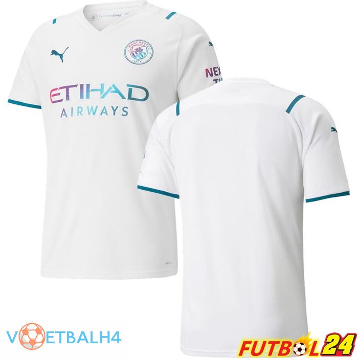 Manchester City uit jersey wit 2021/2022