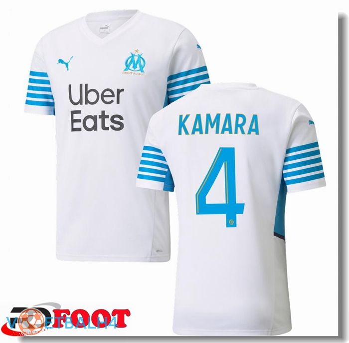 Olympique Marseille (KAMARA 4) thuis jersey wit/blauw 2021/2022