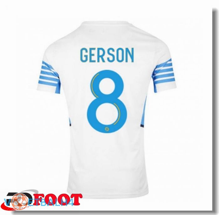 Olympique Marseille (GERSON 8) thuis jersey wit/blauw 2021/2022