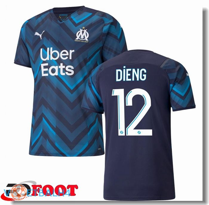 Olympique Marseille (DIENG 12) uit jersey blauw Marine 2021/2022