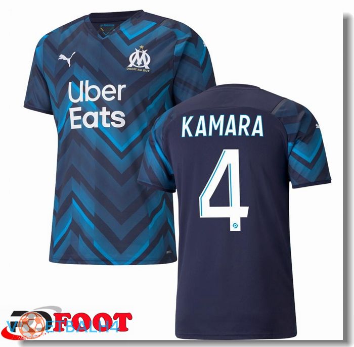 Olympique Marseille (KAMARA 4) uit jersey blauw Marine 2021/2022