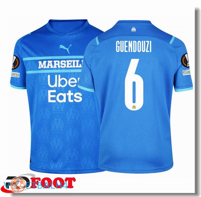 Olympique Marseille (GUENDOUZI 6) derde jersey blauw Marine 2021/2022