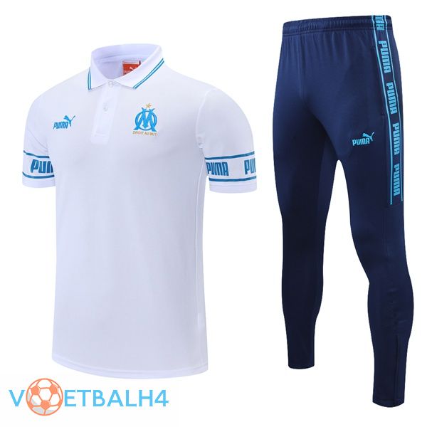 Marseille OM Polo Shirt + broek wit 2021/2022