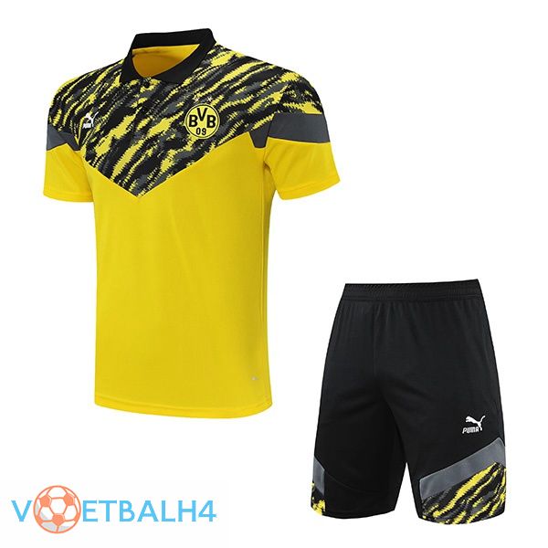 Dortmund Polo Shirt + korte broek geel 2021/2022