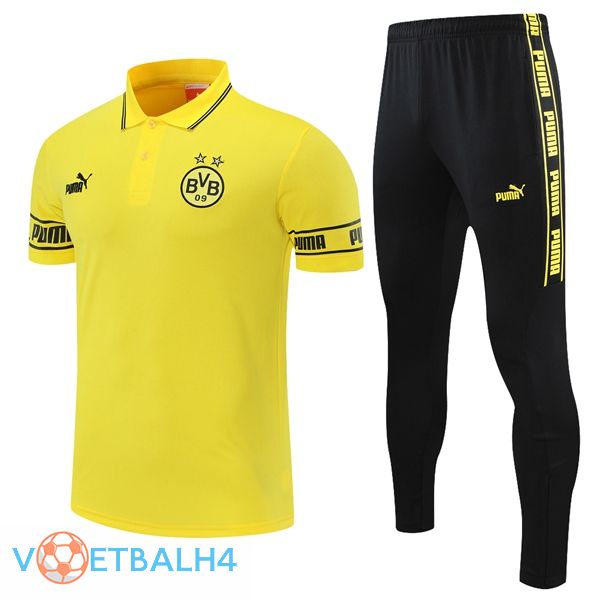 Dortmund Polo Shirt + broek geel 2021/2022