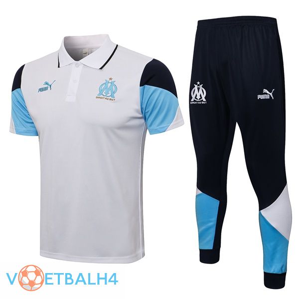 Marseille OM Polo Shirt + broek wit 2021/2022