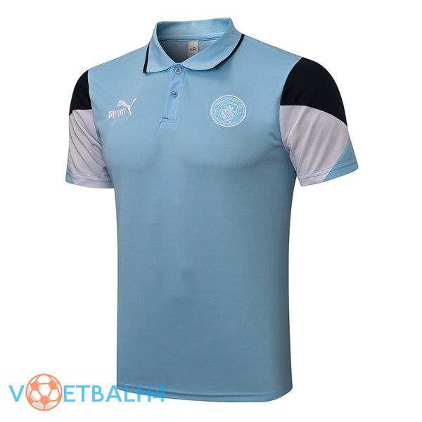 Manchester City Polo Shirt blauw 2021/2022