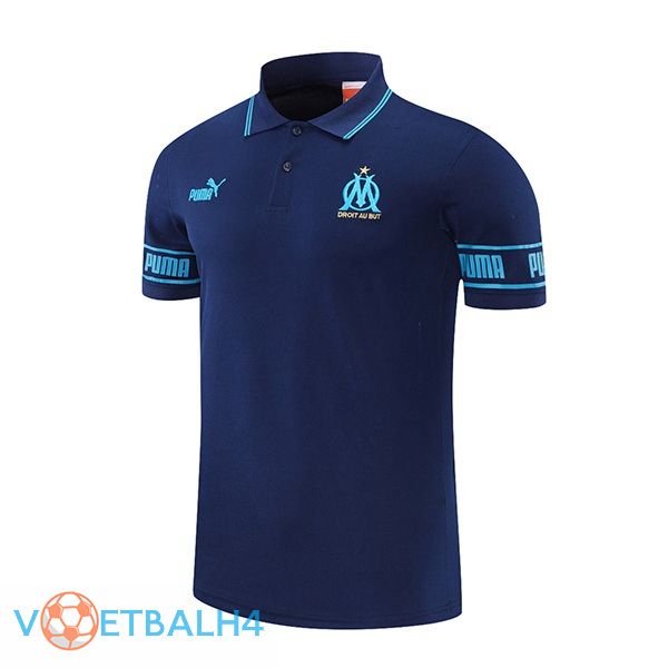 Marseille OM Polo Shirt blauw koninklijk 2021/2022