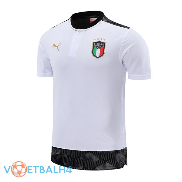 Italië Polo Shirt wit 2021/2022