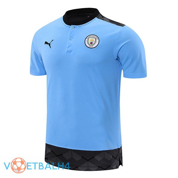 Manchester City Polo Shirt blauw 2021/2022