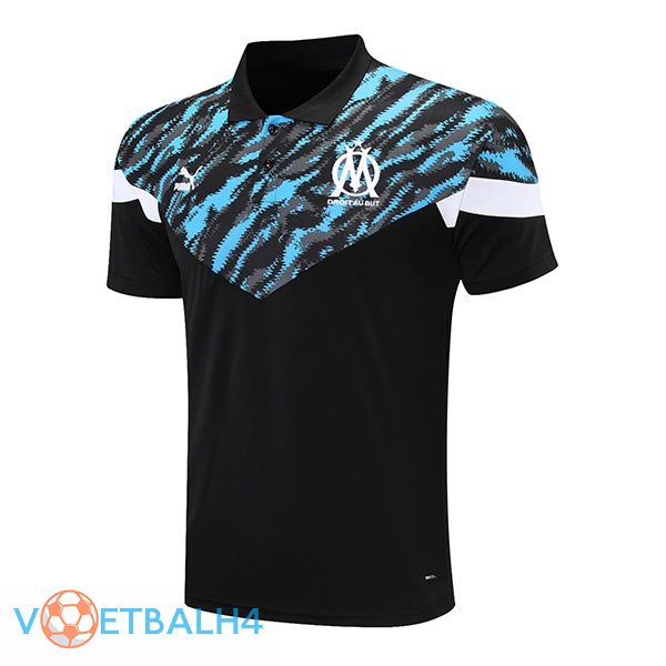 Marseille OM Polo Shirt zwart blauw 2021/2022